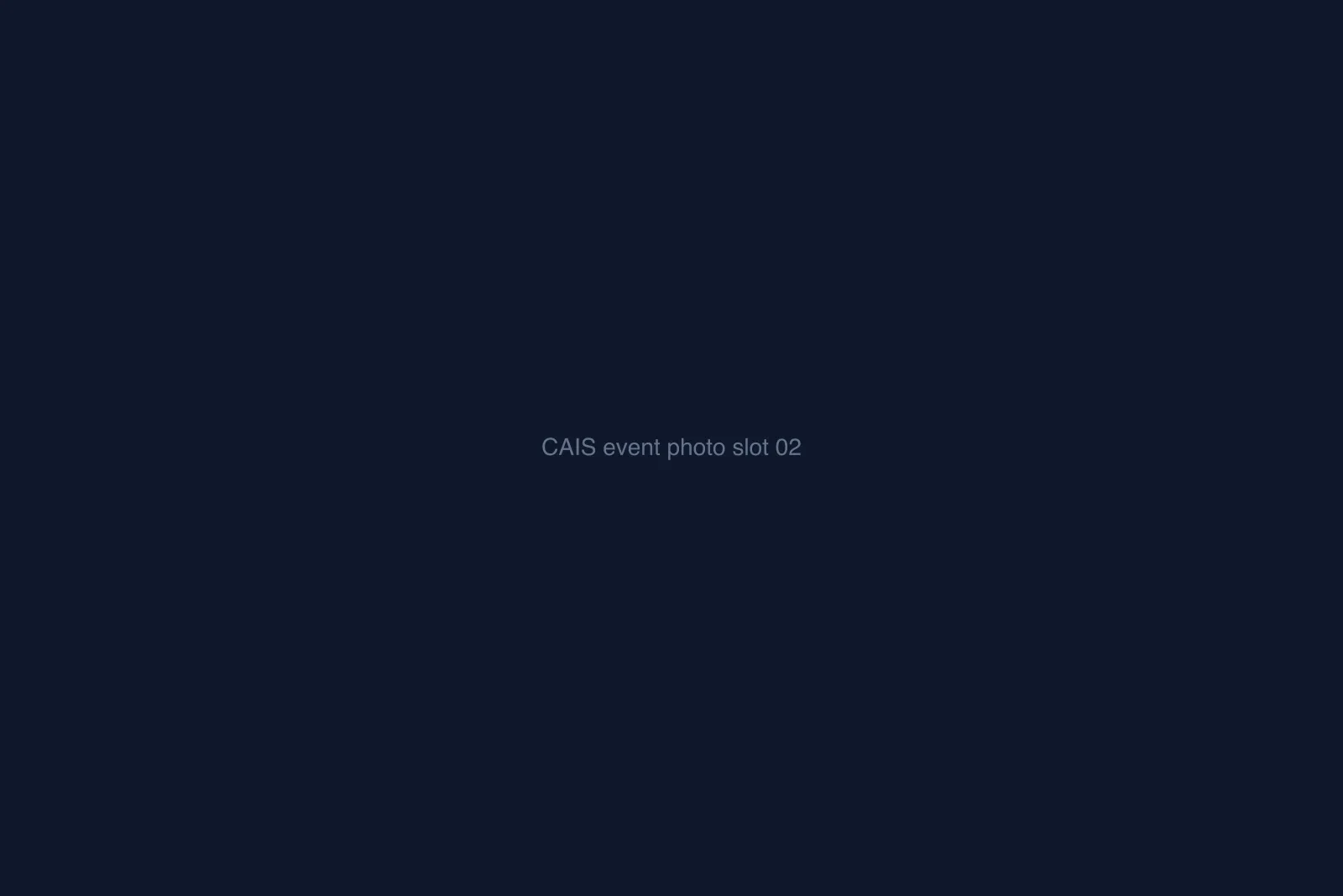 Placeholder slot for CAIS live experience photography — workshop or conversation.