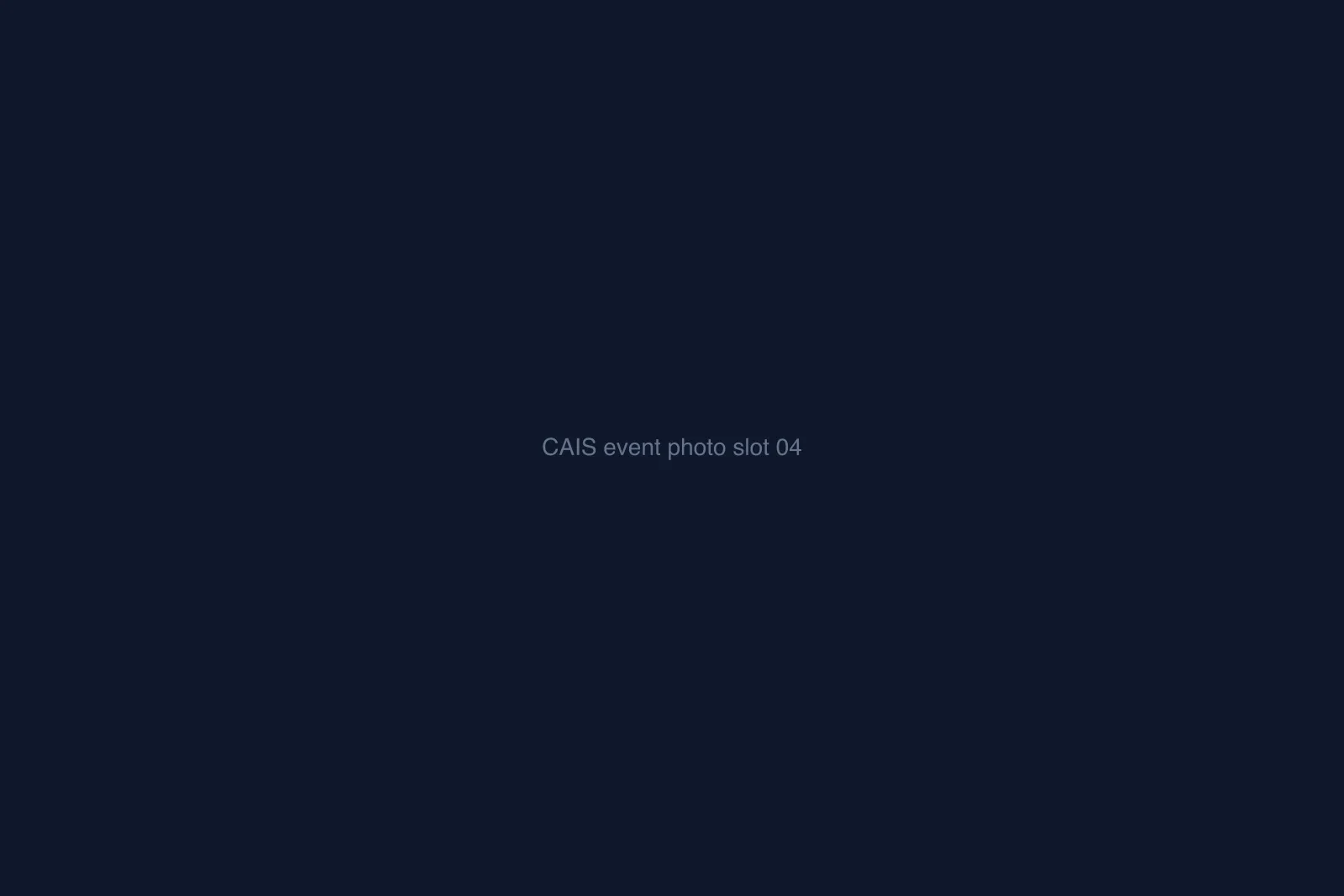 Placeholder slot for CAIS live experience photography — panel or community interaction.